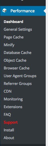 Configuracion W3 Total Cache
