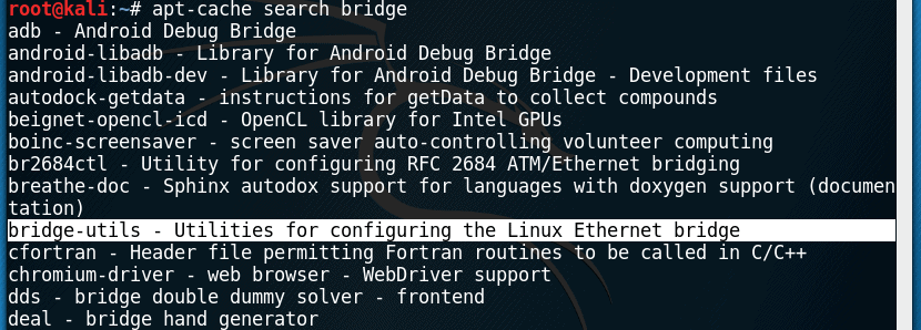 bridge-utils package apt